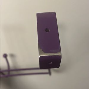 Used over the door purple hooks